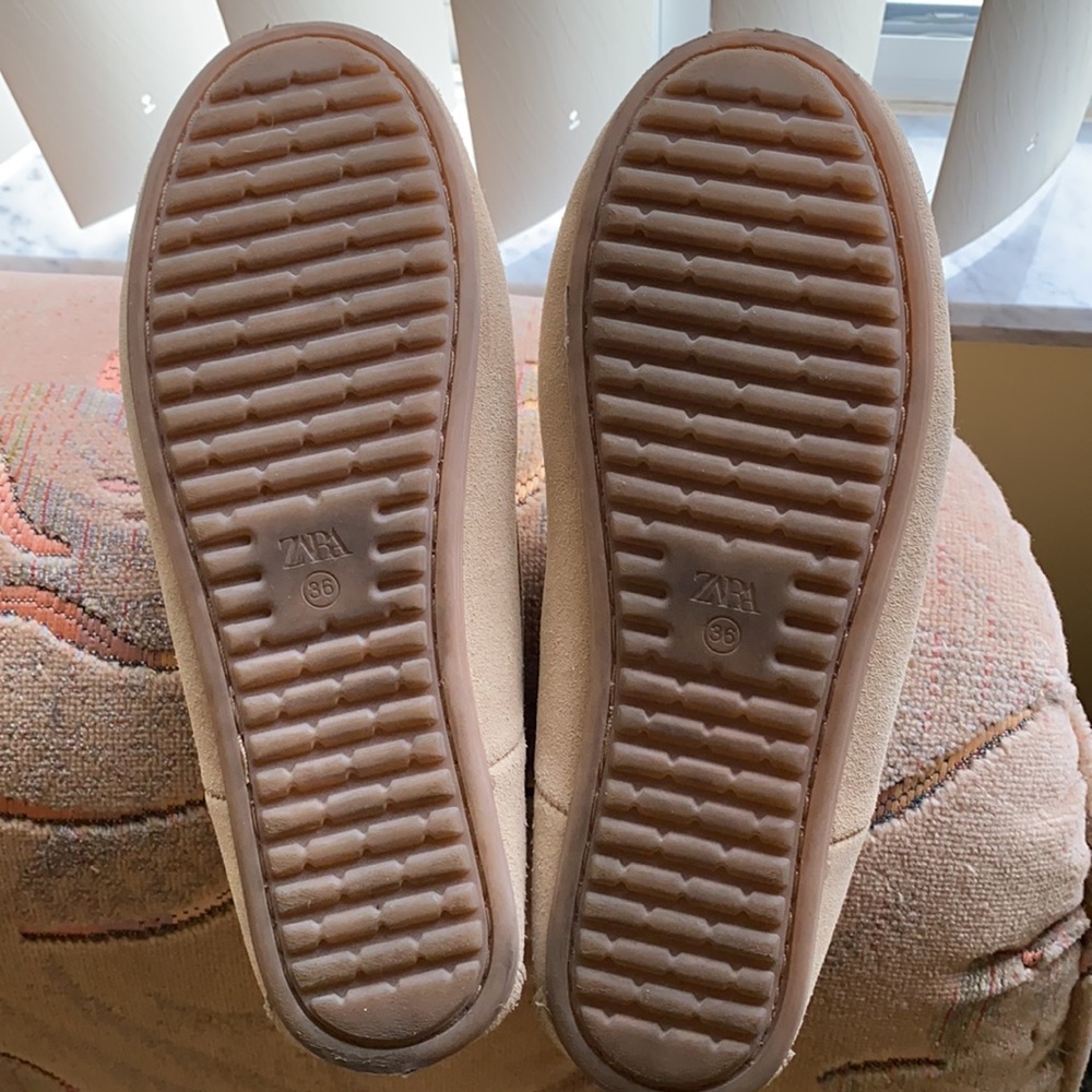 ZARA Boys Collection Kids Size 36, Beige EU Suede.Wearing once. - Picture 3 of 5